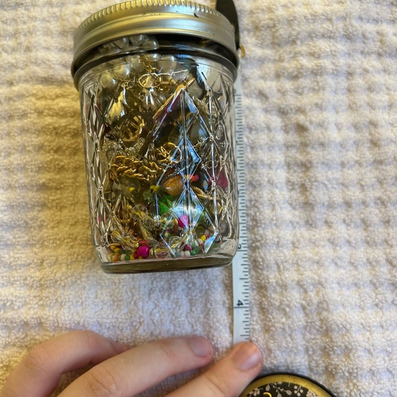 Vintage Style Mystery Jewelry Grab Bag Jar – Earrings, Charms, and Beads Mix - Picture 5 of 5